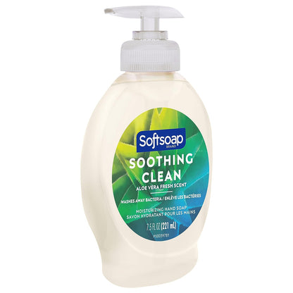 Liquid Hand Soap, Soothing Clean Aloe Vera - 7.5 Fl Oz (Pack of 6)