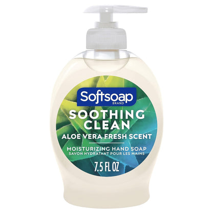 Liquid Hand Soap, Soothing Clean Aloe Vera - 7.5 Fl Oz (Pack of 6)