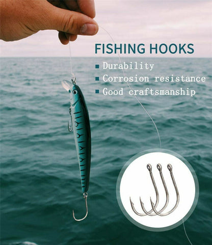 500pcs Fish Hooks 10 Sizes  | Tiny Fishing  |  Fish Hooks.